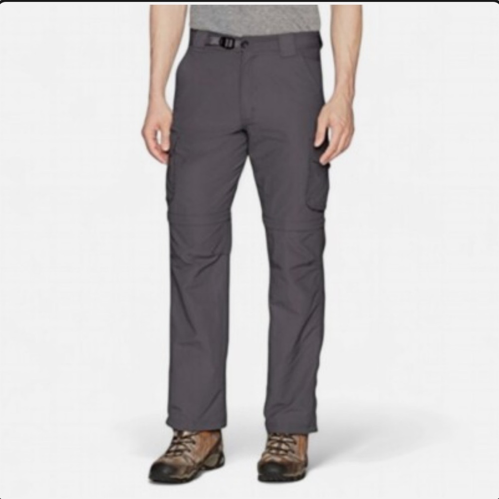 Pacific Trail Men's Dark Gray Convertible  Cargo Pants Sz 36x32 NWT